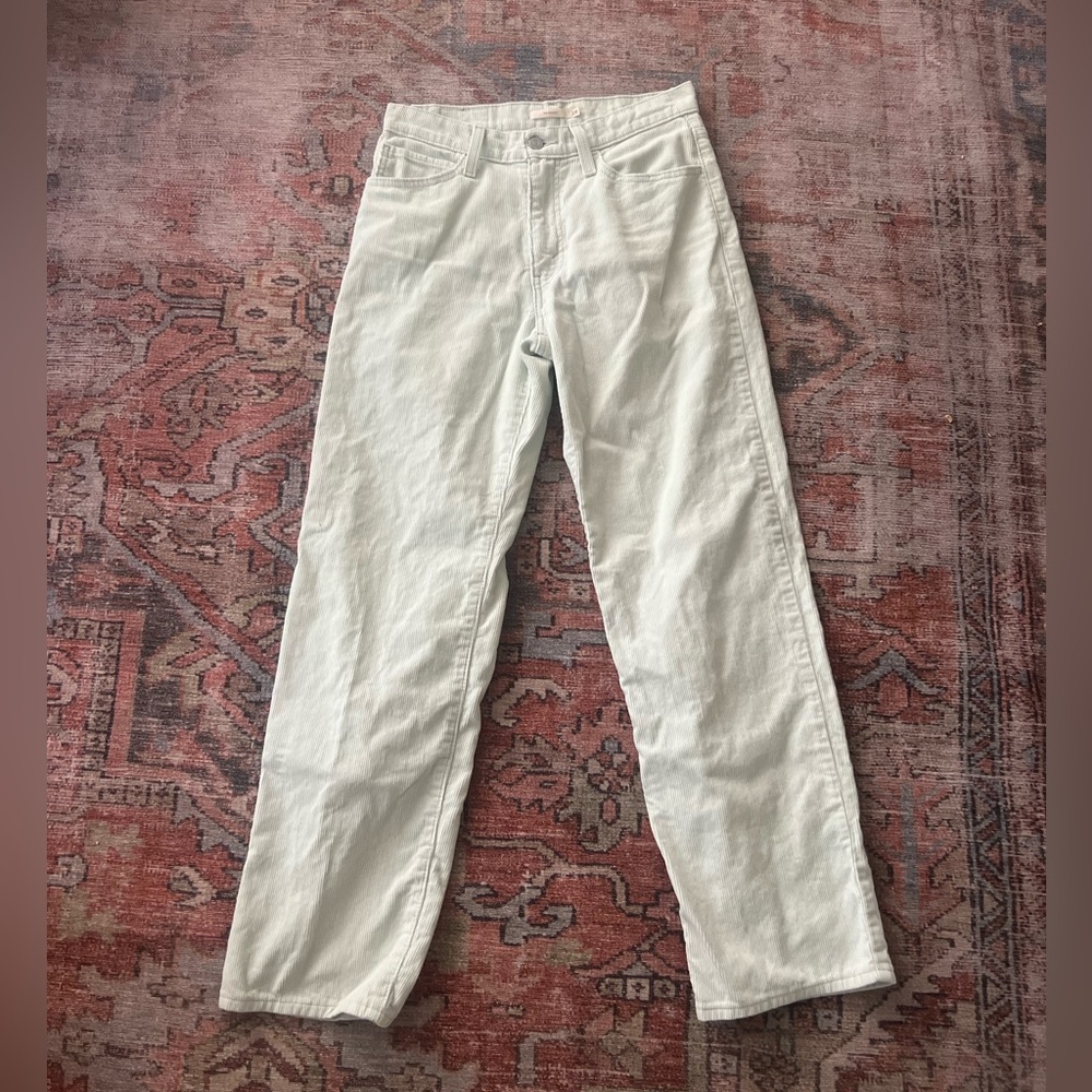 Levi's '94 Baggy Corduroy Jeans Meadow Mist Green Womens 28 x 31 NEW. W/o tags.